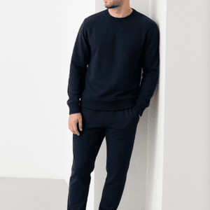 Men Winter Tracksuits Navy Blue