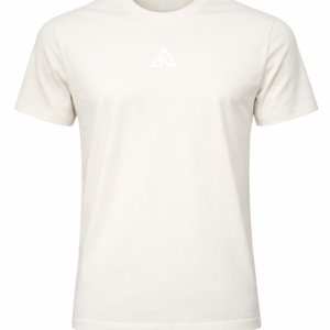 Addaxfit | Attenzy Inverse Edition  | Beige 100% Organic Cotton T-Shirt for Women.