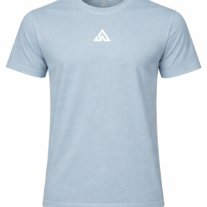 Addaxfit | Attenzy Inverse Edition  | Summer Blue 100% Organic Cotton T-Shirt for Women.