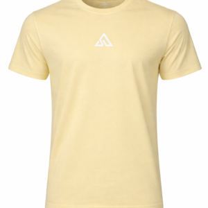 Addaxfit | Attenzy Inverse Edition | Mango Yellow 100% Organic Cotton T-Shirt for Men.