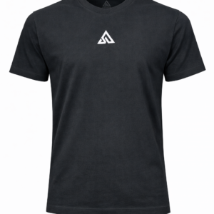 Addaxfit | Attenzy Inverse Edition  | Charcoal Black Wash 100% Organic Cotton T-Shirt for Men.