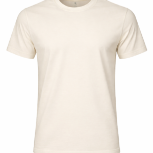 Addaxfit Men Classic Plain Beige T-Shirt 100% Organic Cotton.
