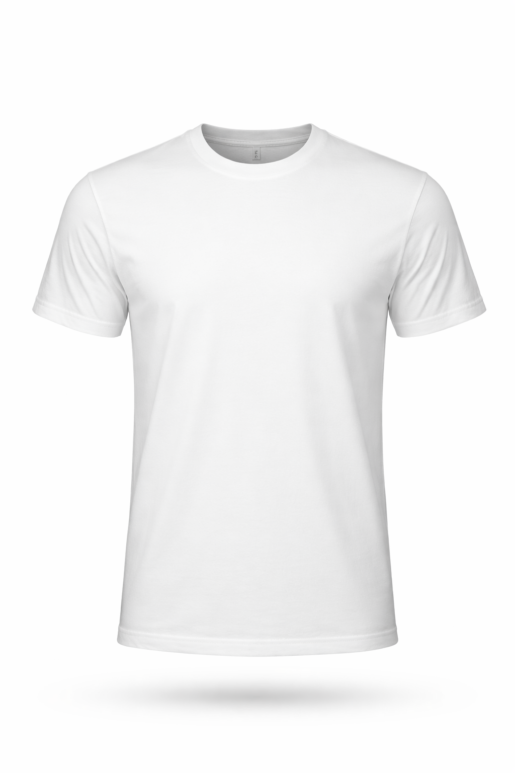 Addaxfit Men Classic Plain White T-Shirt 100% Organic Cotton.